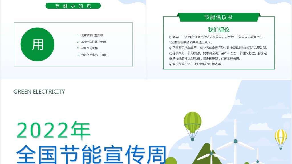 年全国节能宣传周PPT课件