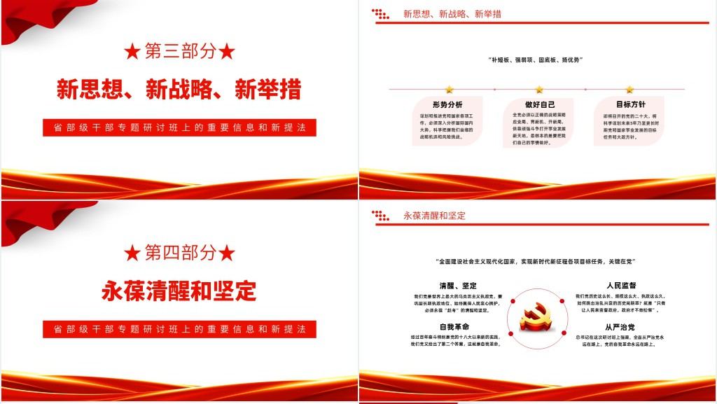 凝心聚力谋发展奋发有为迎盛会PPT党课