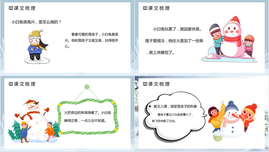 部编人教版小学二年级语文上册雪孩子PPT课件 部编人教版小学二年级语文上册雪孩子PPT课件