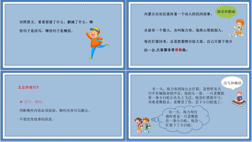部编人教版小学五年级语文上册缩写故事习作PPT课件 部编人教版小学五年级语文上册缩写故事习作PPT课件