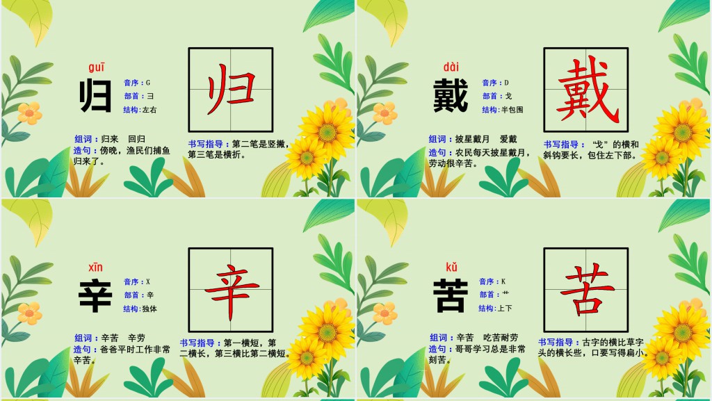 人教版小学二年级语文上册田家四季歌PPT课件 人教版小学二年级语文上册田家四季歌PPT课件