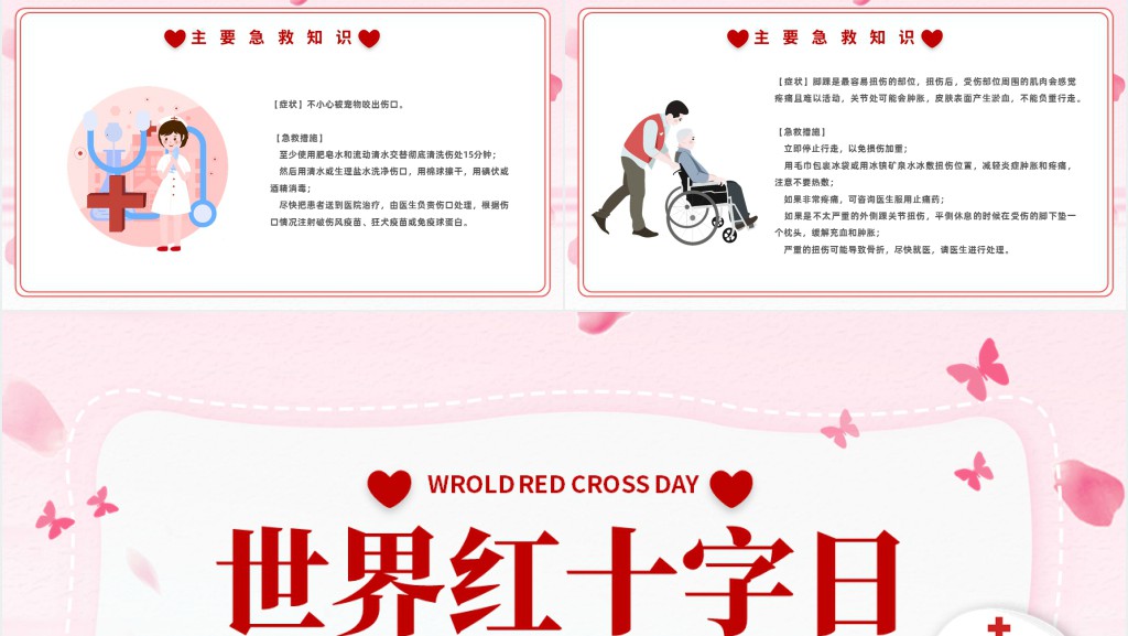 世界红十字日知识宣传PPT课件 世界红十字日知识宣传PPT课件