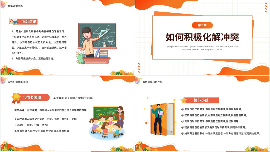 积极处理冲突主题班会PPT课件 积极处理冲突主题班会PPT课件