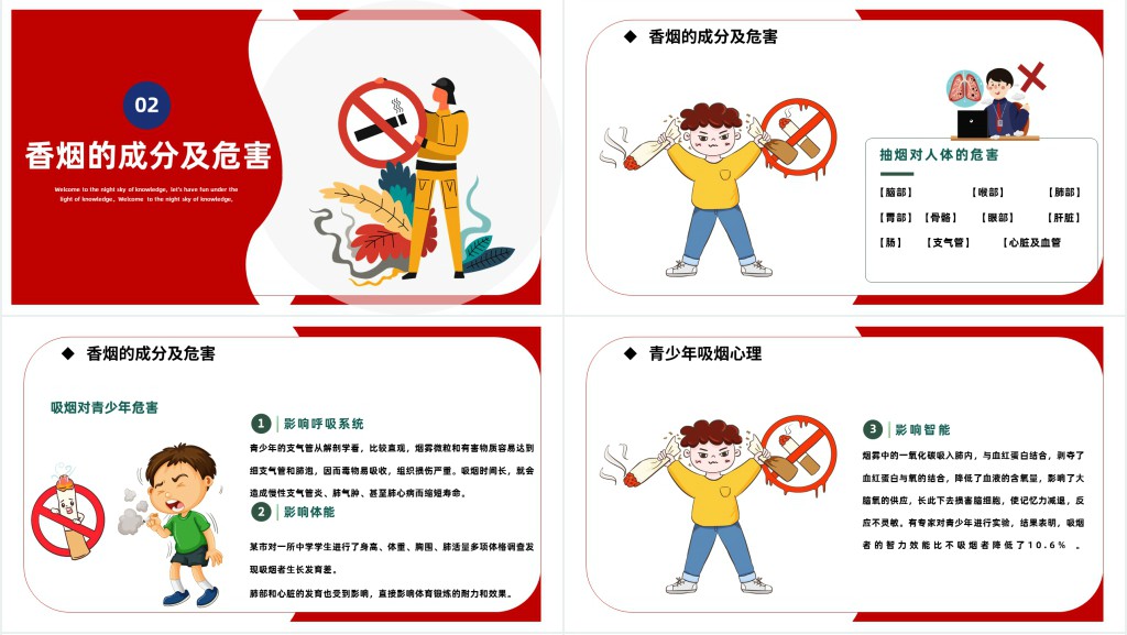 校园禁烟宣传班会PPT课件 校园禁烟宣传班会PPT课件