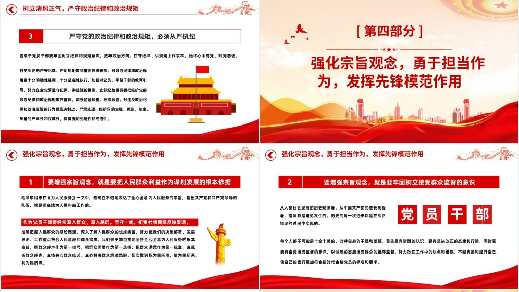 努力做守纪律和规矩的新时代合格党员PPT党课 努力做守纪律和规矩的新时代合格党员PPT党课