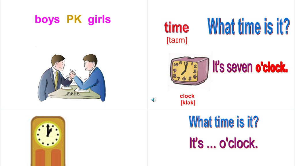 《What Time Is It》第一课时PPT课件 《What Time Is It》第一课时PPT课件