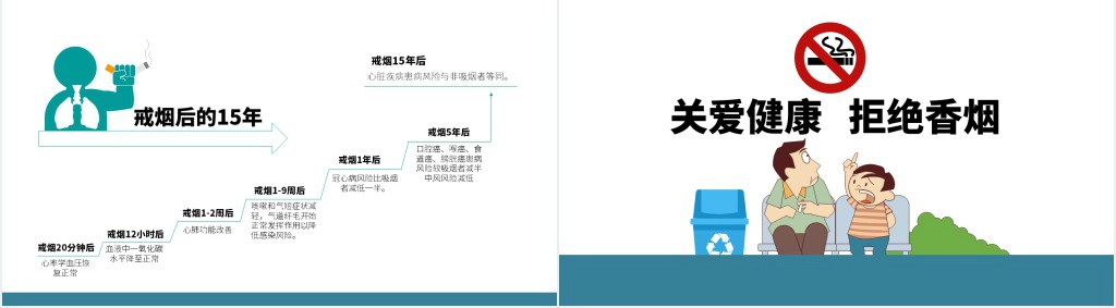 禁烟安全教育主题班会PPT模板 禁烟安全教育主题班会PPT模板