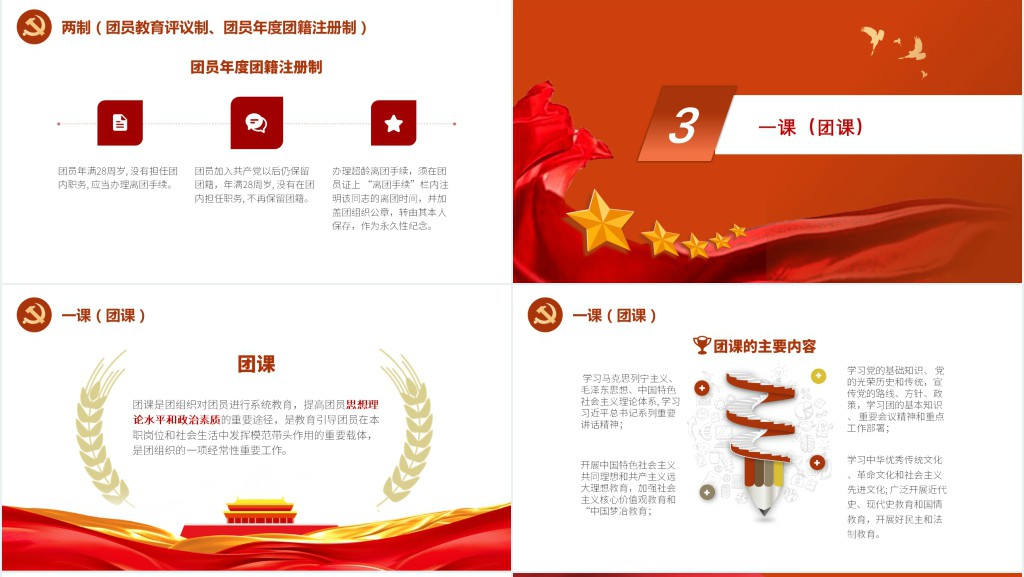 中国共青团三会两制一课PPT课件 中国共青团三会两制一课PPT课件