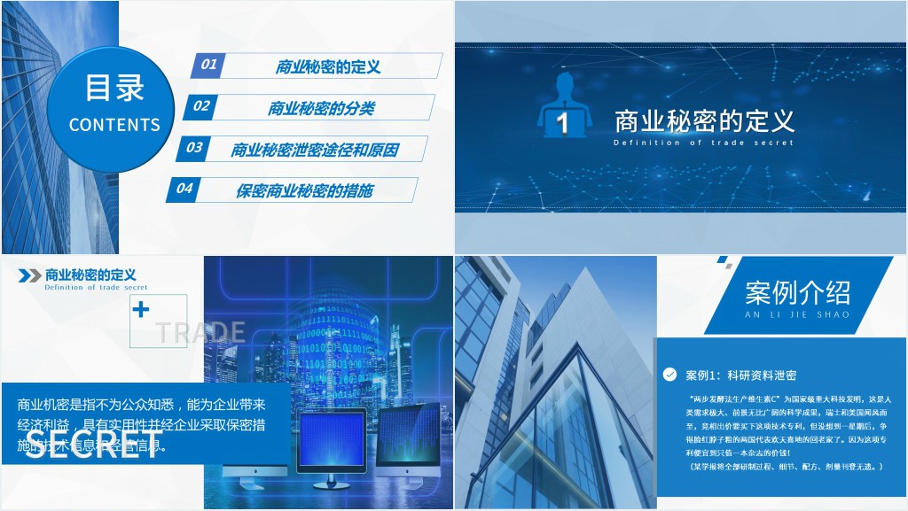 企业保密管理制度培训范本PPT课件