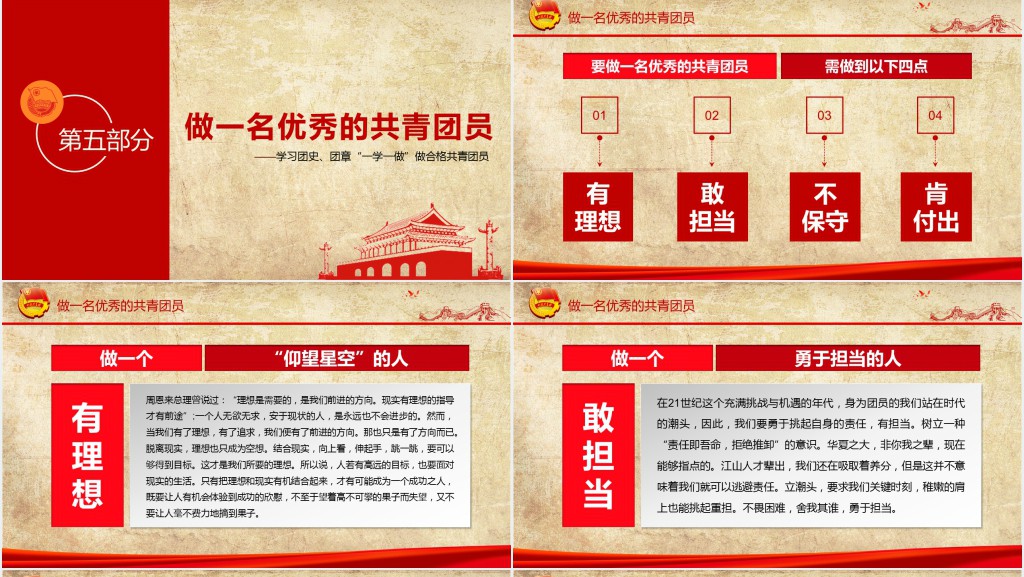 做合格共青团员团史团章一学一做学习PPT课件 做合格共青团员团史团章一学一做学习PPT课件