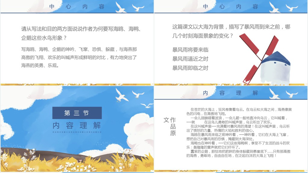 人教版八年级语文海燕PPT课件 人教版八年级语文海燕PPT课件