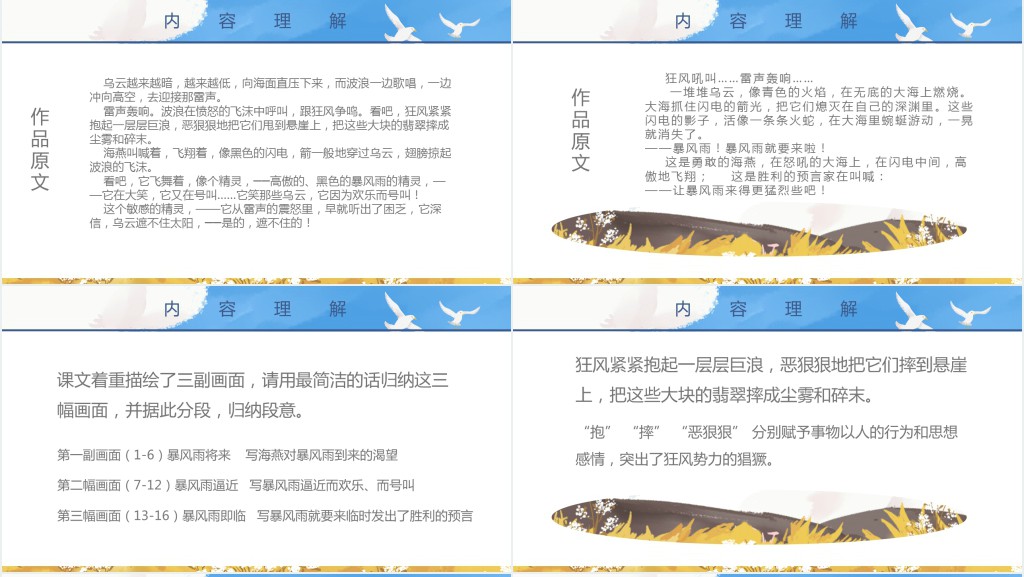 人教版八年级语文海燕PPT课件 人教版八年级语文海燕PPT课件