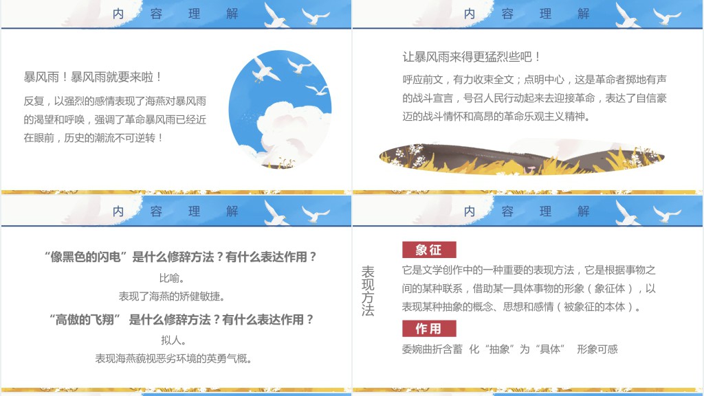 人教版八年级语文海燕PPT课件 人教版八年级语文海燕PPT课件