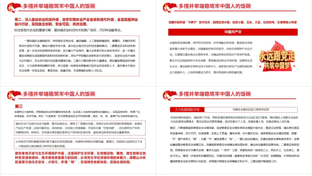 牢牢把住“国之大者”粮食安全底线PPT党课 牢牢把住“国之大者”粮食安全底线PPT党课