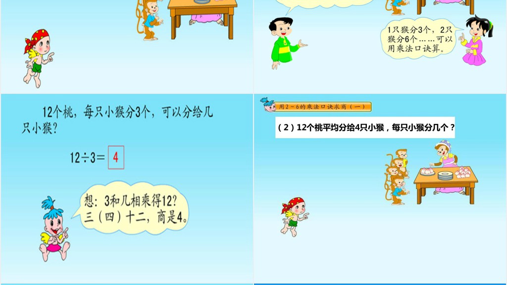 用2-6的乘法口诀求商教案PPT课件 用2-6的乘法口诀求商教案PPT课件