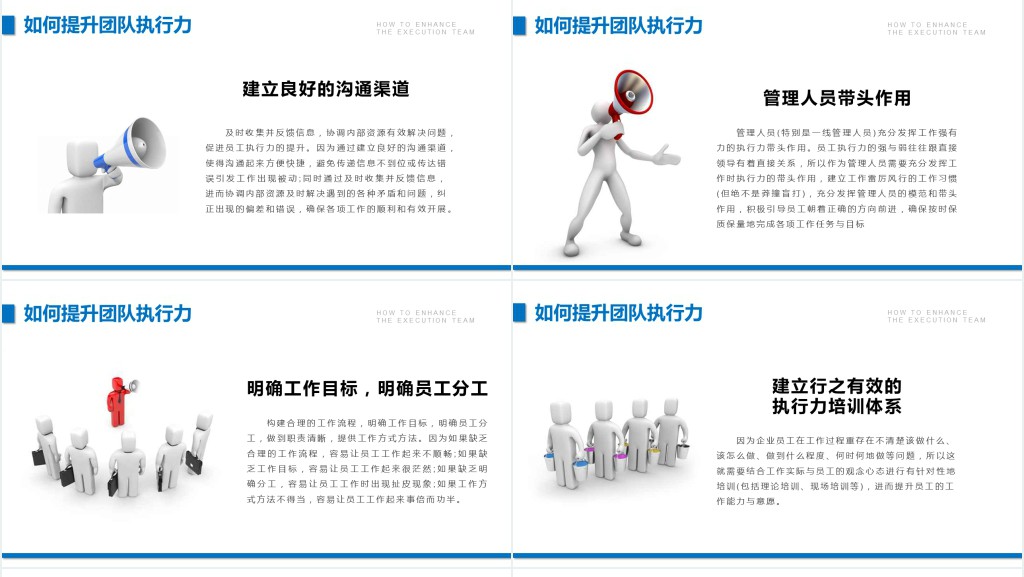 蓝色人物团队建设与管理