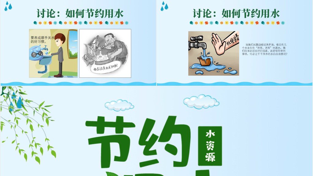 3.22世界水日介绍PPT模板