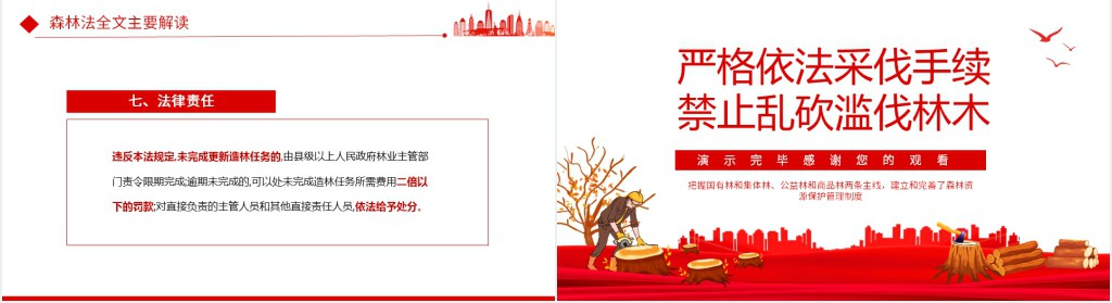 严格依法采伐手续禁止乱砍滥伐林木PPT党课 严格依法采伐手续禁止乱砍滥伐林木PPT党课
