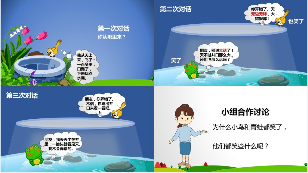 小学二年级上册语文坐井观天PPT课件 小学二年级上册语文坐井观天PPT课件