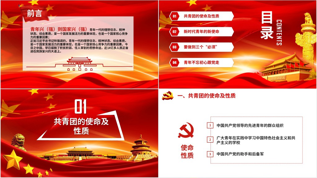 不忘初心做新时代合格团员PPT党课 不忘初心做新时代合格团员PPT党课