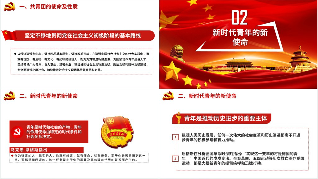 不忘初心做新时代合格团员PPT党课 不忘初心做新时代合格团员PPT党课