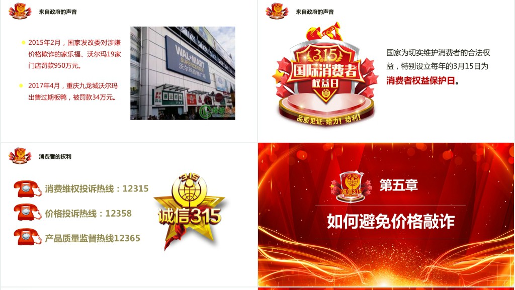 国际消费者权益保护日PPT课件