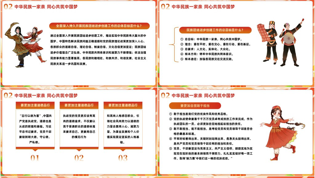 中华民族一家亲同心共筑中国梦PPT党课 中华民族一家亲同心共筑中国梦PPT党课