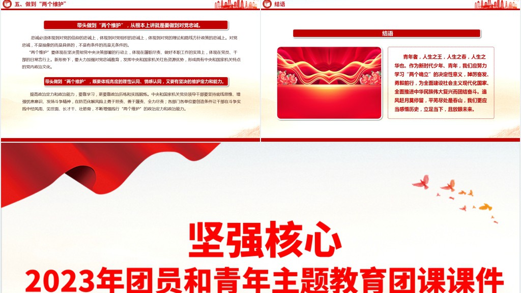 坚强核心团员和青年主题教育专题PPT党课 坚强核心团员和青年主题教育专题PPT党课