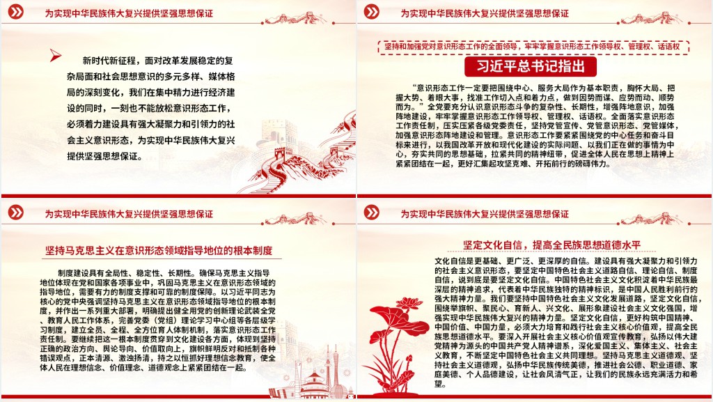 建设具有强大凝聚力和引领力的社会主义意识形态PPT党课 建设具有强大凝聚力和引领力的社会主义意识形态PPT党课