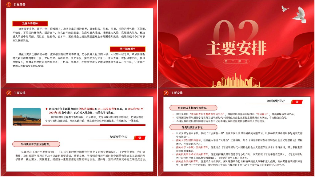 团员和青年学习主题教育PPT党课 团员和青年学习主题教育PPT党课