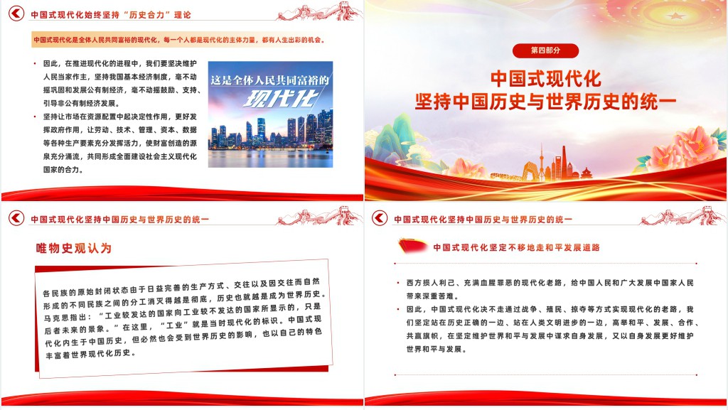 中国式现代化蕴含的历史观PPT党课 中国式现代化蕴含的历史观PPT党课