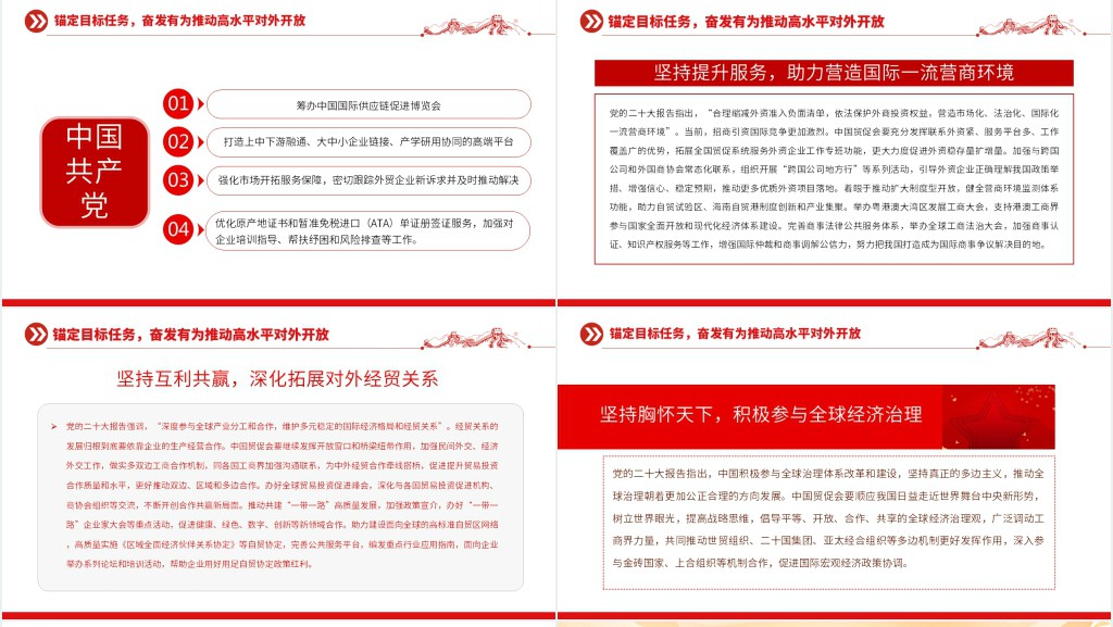 以高水平对外开放拓展中国式现代化发展空间PPT党课 以高水平对外开放拓展中国式现代化发展空间PPT党课