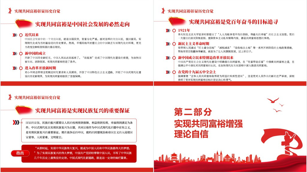 坚持走实现全体人民共同富裕的现代化新道路PPT党课 坚持走实现全体人民共同富裕的现代化新道路PPT党课