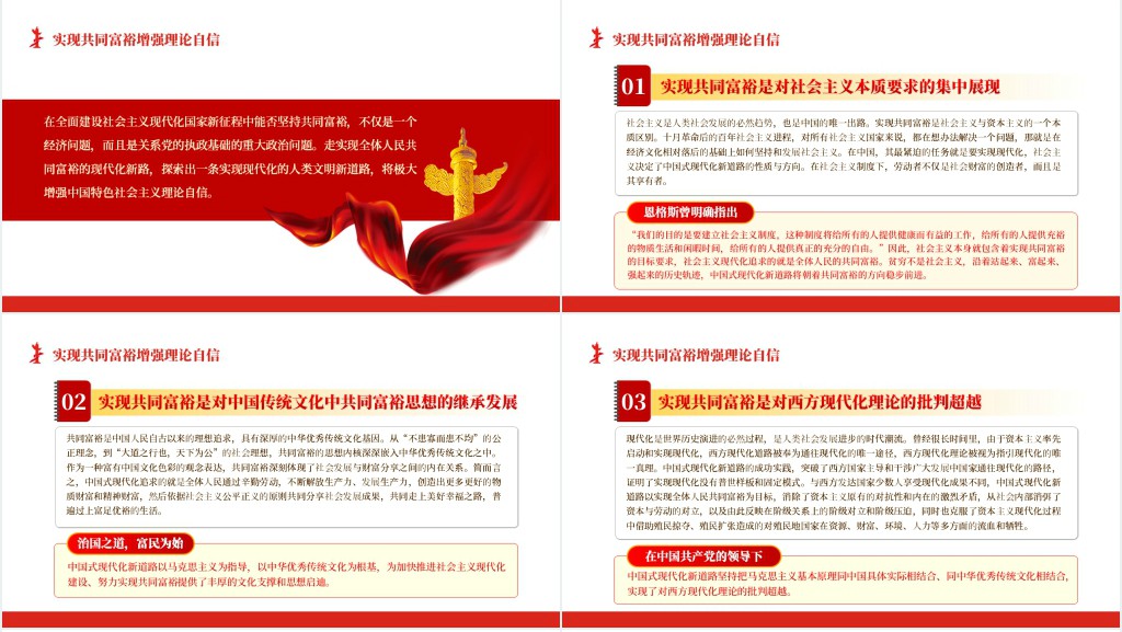 坚持走实现全体人民共同富裕的现代化新道路PPT党课 坚持走实现全体人民共同富裕的现代化新道路PPT党课