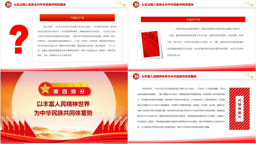 以中国式现代化全面推进中华民族共同体建设PPT党课