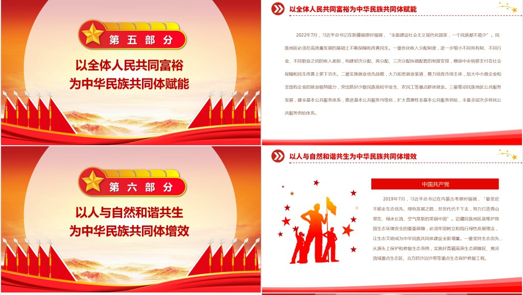 以中国式现代化全面推进中华民族共同体建设PPT党课