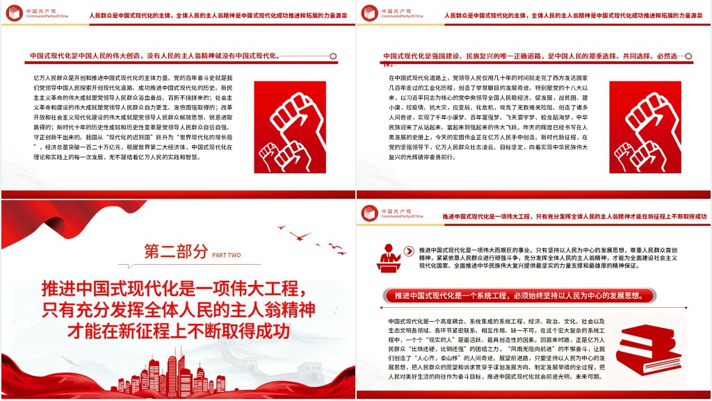 以强烈的主人翁精神奋力推进中国式现代化PPT党课 以强烈的主人翁精神奋力推进中国式现代化PPT党课