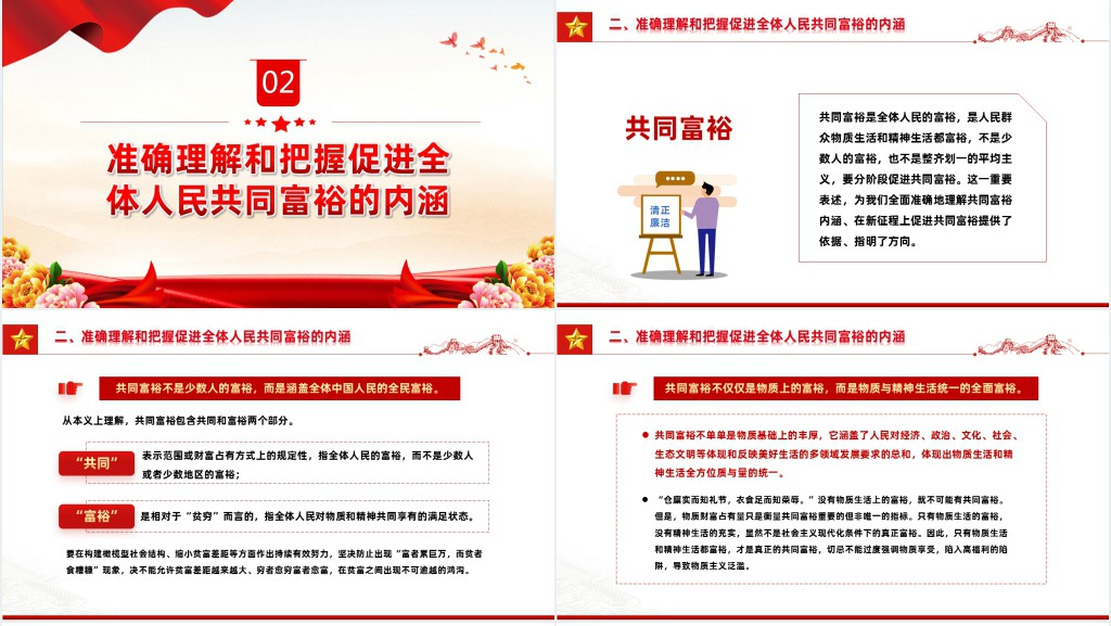 沿着中国现代化道路走共同富裕PPT党课 沿着中国现代化道路走共同富裕PPT党课