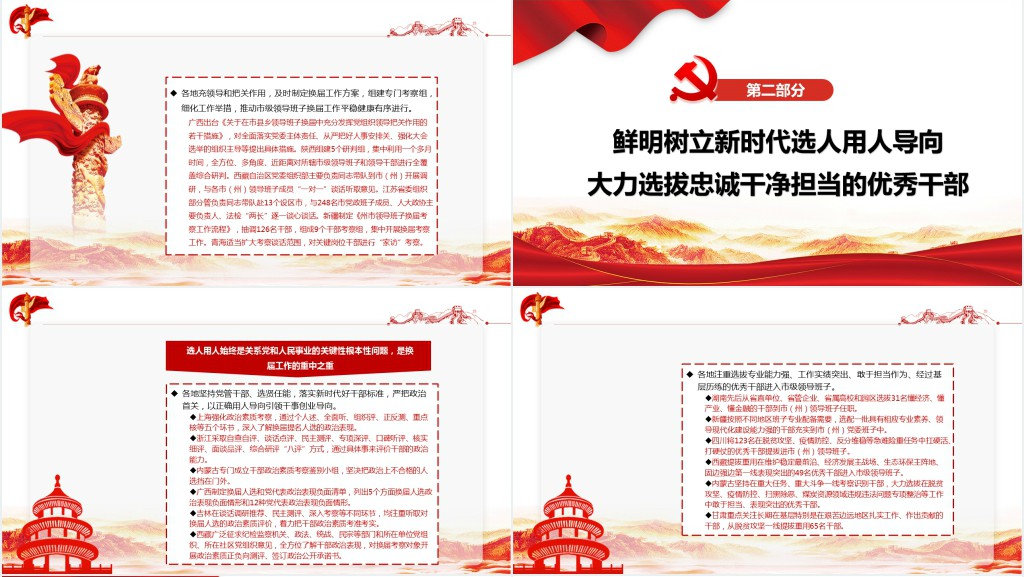 扎实推进市级领导班子换届工作PPT党课