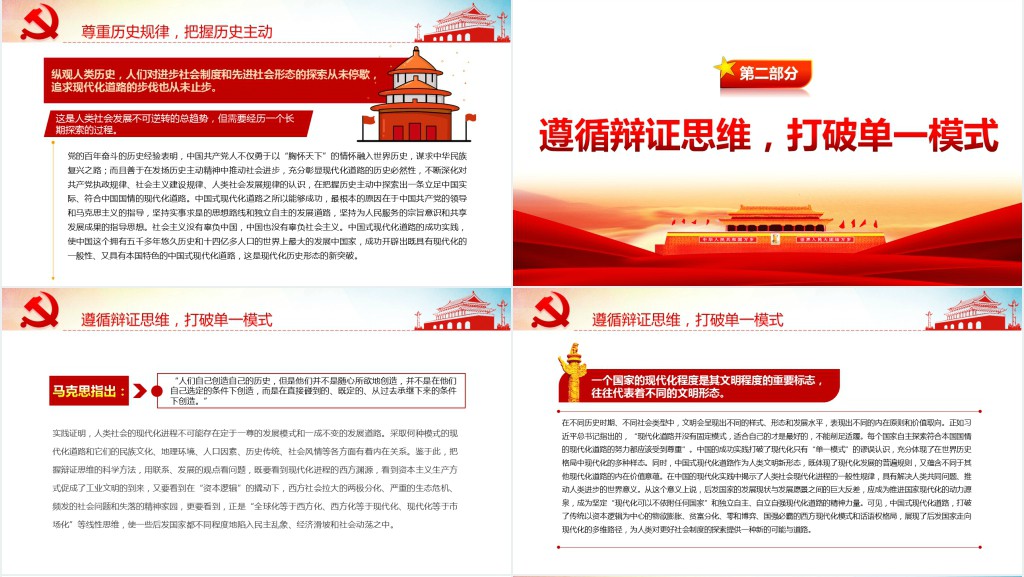 中国式现代化道路的理论意蕴PPT党课 中国式现代化道路的理论意蕴PPT党课