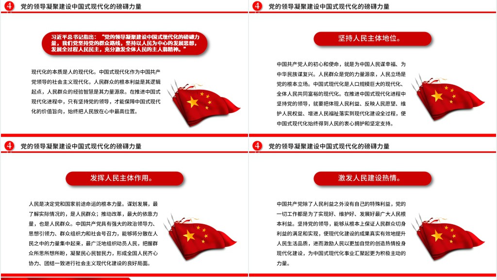 推进中国式现代化必须坚持中国共产党的领导PPT党课 推进中国式现代化必须坚持中国共产党的领导PPT党课