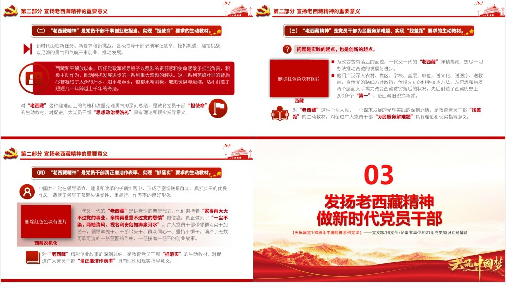 弘扬老西藏精神PPT党课 弘扬老西藏精神PPT党课