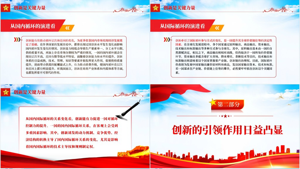 强化创新对构建新发展格局的引领PPT党课 强化创新对构建新发展格局的引领PPT党课