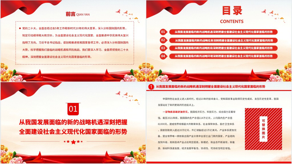 深刻把握全面建设社会主义现代化国家面临的形势PPT党课 深刻把握全面建设社会主义现代化国家面临的形势PPT党课