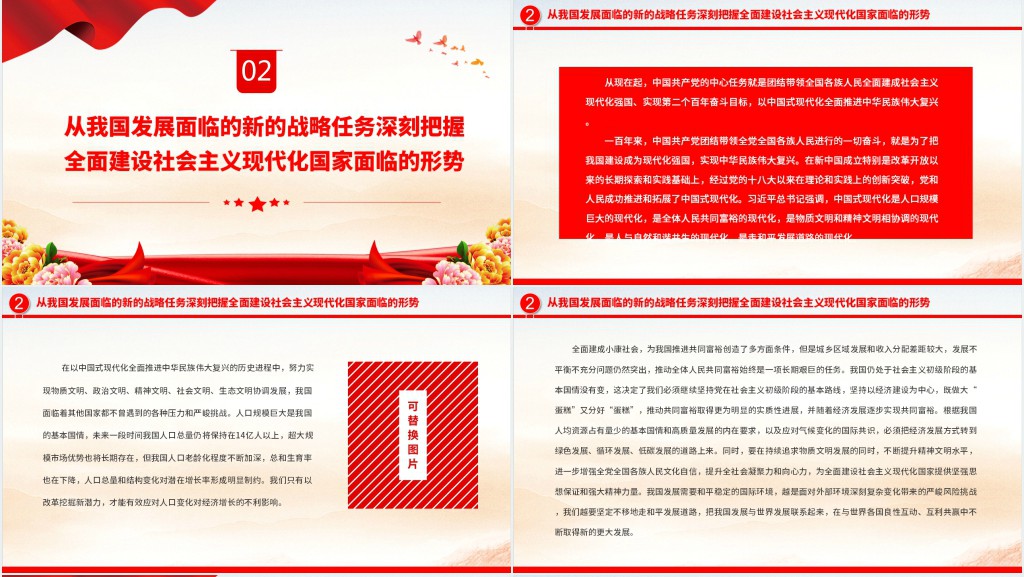 深刻把握全面建设社会主义现代化国家面临的形势PPT党课 深刻把握全面建设社会主义现代化国家面临的形势PPT党课