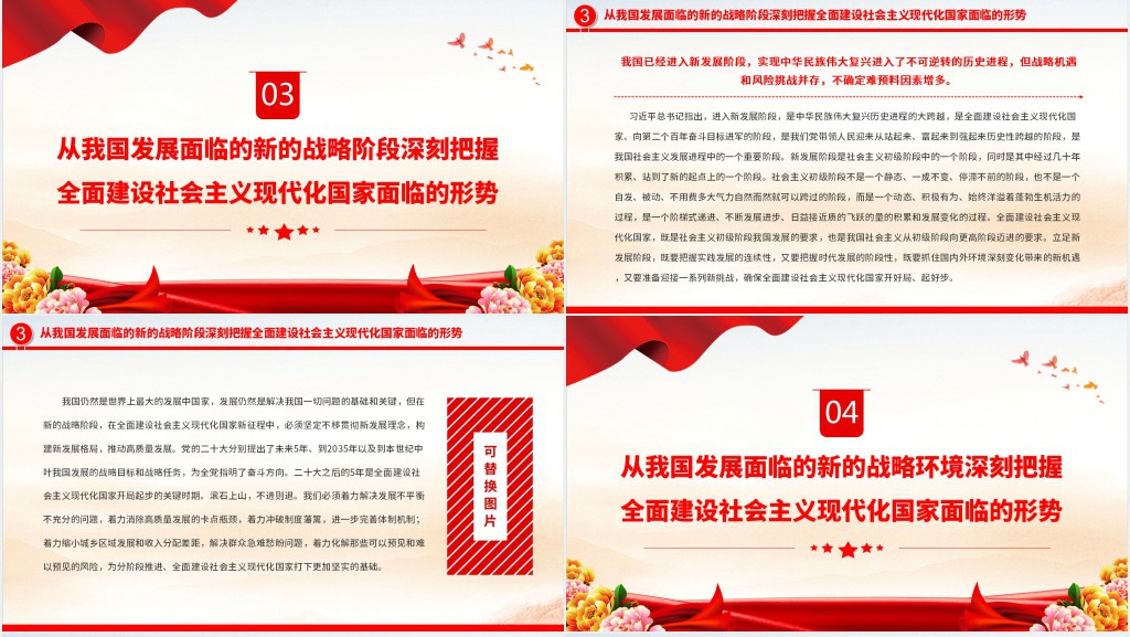 深刻把握全面建设社会主义现代化国家面临的形势PPT党课 深刻把握全面建设社会主义现代化国家面临的形势PPT党课