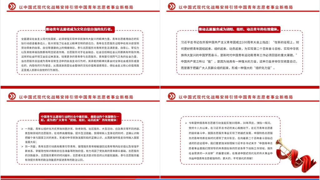 中国式现代化开启中国青年志愿者事业新篇章PPT党课 中国式现代化开启中国青年志愿者事业新篇章PPT党课