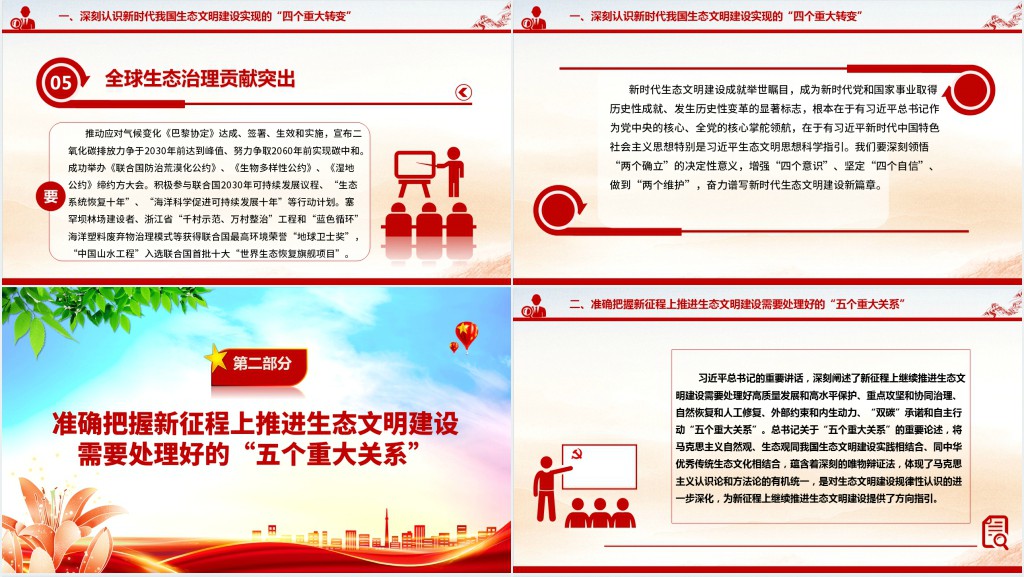 全面推进人与自然和谐共生的现代化PPT党课