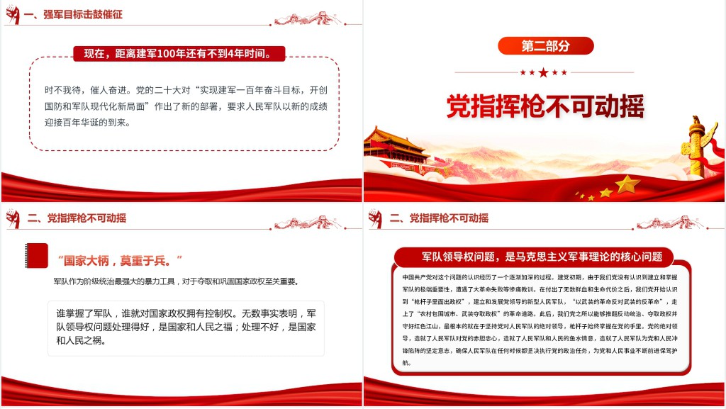 加快把人民军队建成世界一流军队是全面建设社会主义现代化国家的战略要求PPT党课 加快把人民军队建成世界一流军队是全面建设社会主义现代化国家的战略要求PPT党课
