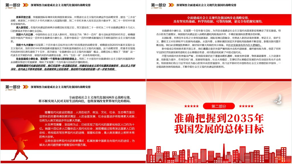 全面建成社会主义现代化强国的战略安排和目标任务PPT党课